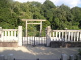 明日香村で最大の前方後円墳である欽明天皇陵。正式名称は桧隈阪合陵。